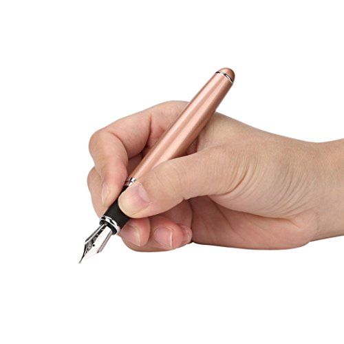 VibolaMatte Frosted Deluxe Fountain Pen 0.5mm Extra Fine Nib For Students Practicing Word (K)