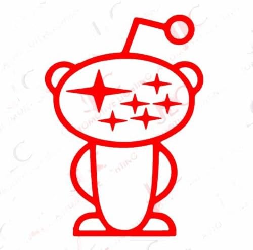 [#60] Subaru Reddit Alien Vinyl Decal Sticker WHITE Car Truck Laptops Wall Art