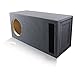 3.0 Cu. Ft. Ported/Vented MDF Sub Woofer Enclosure Box [Black] for Single Car Subwoofer (3.0 ft^3 @ 35Hz) | Premium MDF Construction | Made in U.S.A. (12