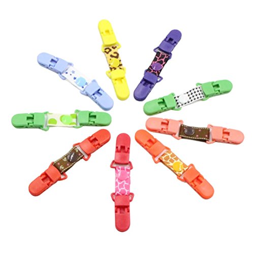 image for Nacome Baby Pacifier Clip,1 Pack Plastic Teething Clips Fits All Pacif