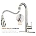 Stainless Faucet MSTJRY Commercial Kitchen Faucet with Pull Down Sprayer 16.5