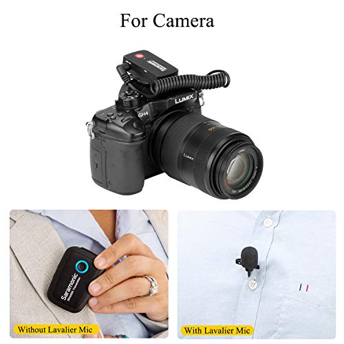 New 2.4GHz Wireless Microphone System for Camera Smartphones, Saramonic Blink500 Ultracompact Dual-channel Mic for DSLR, Mirrorless and Video Cameras, Mobile Devices Youtube Facebook Live (TRS & TRRS)