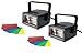 Set of 2 MINI STROBE LIGHTS Halloween Haunted House Stage DJ Disco Club Flash