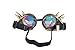 CAREONLINE Vintage STEAMPUNK GOGGLES Bling Glasses Kaleidoscope Goth COSPLAY PARTY Rivets