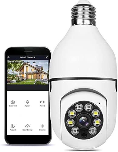 Bulb Cctv Camera Amazon Light Bulb Camera 360-Degree Full Color