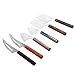 La Cote 6 Piece Cheese Knife Set Stainless Steel Blade Pakka Wood Handle (8 inch)