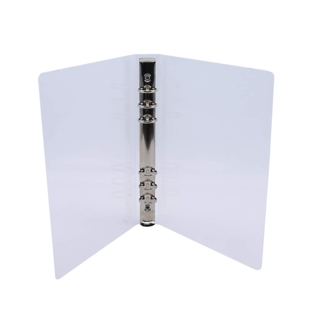 Buy KYMLL Transparent Ring Binder A4 A5 B5 A6 Bar Binder Report Covers