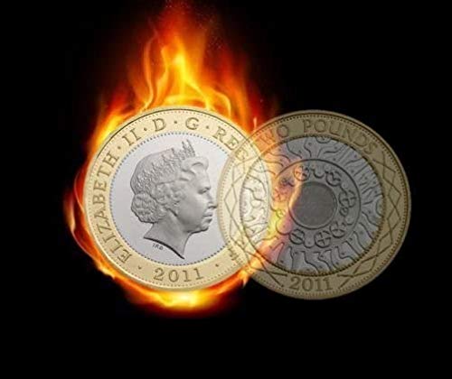 Split Coin Magic Trick/Two Pound Split Coin - Close up Magic