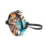 KEAKIA Electric Guitars Background Round Crossbody
