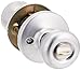 Kwikset Tylo Entry Knob featuring SmartKey® in Satin Chrome