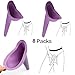 Female Urination Device Lightweight Plastic Portable Travel Urinal 4 Pcs/8 Pcs 3 Colors (Purple(8 Pack))