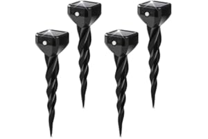 CIIC Mole Repellent Solar Powered for Lawns, Snake Repellent for Yard, Solar Gopher Repellent Ultrasonic for Outdoor, Get Rid of Mole, Gopher, Snake, Groundhog, Skunk, and Voles 4 Pack