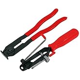 Supercrazy 2pcs Auto Cv Joint Boot Clamps Pliers Car Banding Tools Kit Set SC0231