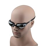 Mirrored Kids Swim Goggles with Free Nose Clip - Comfortable Reflective Tinted Lens Youth Swimming Glasses Best for Toddlers Children Junior Boys & Girls - Leakproof Anti-Fog UV-Protection