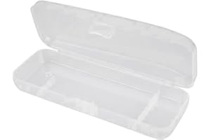 BWESOO White Transparent Shaving Box for Shaver Razor,Razor Protector Plastic Box Cover Container Storage for Manual Razor System ，Razor and Brush Stands，Men Razors and Blade Refills Kit