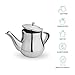 GOURMEX Stainless Steel Rhapsody Teapot with Rounded Handle and Lid, Perfect for Tea, Coffee and Flavor Infused Drinks, Great for All Stovetops, Dishwasher Safe and Heat Resistant (48oz)