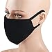 Fani 2 Packs Adult Face Masks Activated Carbon Cotton Anti-dust Warm Fashion Mouth Face Masks for Women and men(Black and Grey)