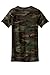 District Made - Ladies Perfect Weight Camo Crew Tee, Military Camo, XX-Large