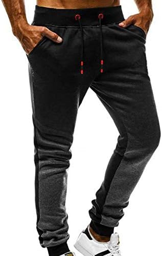 Nevera Pleated Trousers for Men,Mens Stylish Slim Fit Cotton Pockets Elastic Waist Pants Outdoor Sweatpants