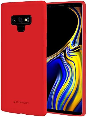 KILRELF Soft Feeling Samsung Galaxy Note 9 Case, LSR Liquid Silicone [Super Soft/Flexible] Silky TPU Gel Cover [Slip-Resistant/Anti-Fall] Note9 Case (Galaxy note 9, Red)