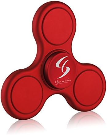 Fidget Spinner, Anti-Anxiety 360 Spinner Helps Focusing Hand Spinner Fidget Premium Quality EDC Spinner Toy for Kids &amp; Adults Stress Reducer Relieves ADHD Anxiety and Boredom (Red)