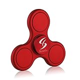 Fidget Spinner, Anti-Anxiety 360 Spinner Helps Focusing Hand Spinner Fidget Premium Quality EDC Spinner Toy for Kids & Adults Stress Reducer Relieves ADHD Anxiety and Boredom (Red)