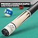 EastPoint Sports Deluxe Wood Billiard Cue - 57 Inch - Features Premium Canadian Maple Wood Material, Nylon Grip (Color May Vary)