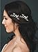 Unicra Wedding Hair Pins Decorative Birdal Hair Accessories for Brides and Bridesmaids Flower Pearl Hair Pin Pack of 2 Gold