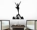 Wallmonkeys Cheerleaders Silhouette Wall Decal Peel and Stick Graphic (12 in H x 8 in W) WM338251
