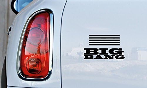 Bigbang Made Logo Text Version 4 Car Vinyl Sticker Decal Bumper Sticker for Auto Cars Trucks Windshield Custom Walls Windows Ipad Macbook Laptop Home and More (BLACK)