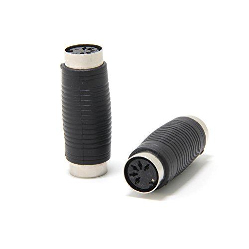Ancable MIDI (Female) 5 Pin DIN to MIDI (Female) 5 Pin DIN Coupler Coupler MIDI Coupling Adapter (Female) (Pack of 2)