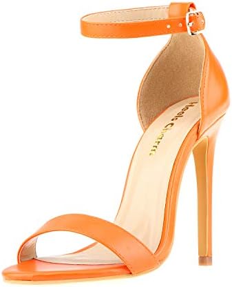 Women's Open Toe Stiletto Strappy Heeled Sandals Ankle Strap High Heel 11 CM Dress Party Work Dance Evening Wedding Sandals