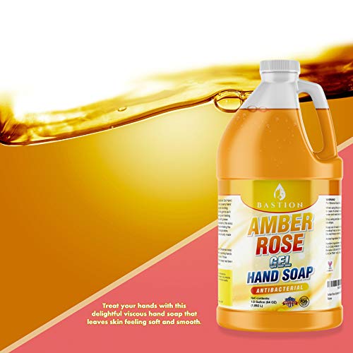 Antibacterial Hand Soap Amber Rose Gel Hand Wash Bulk Refill 1/2