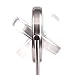 Moon Moon 7-Inch LED Lighted Wall Mount Makeup Mirror with 1X/3X Magnification，Double-Sided Lighted Makeup Mirror