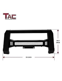 TAC   Barra modular para Nissan Frontier 2005   2018, parachoques delantero, parachoques delantero, parachoques, parachoques, parachoques, protector de rejilla con textura de color negro, luces LED de carretera, versión de malla predator (soporte para mat