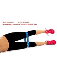 Bandas de resistencia ForHealth para ejercicios, juego de 5 para entrenamiento de fitness, terapia física, yoga y pilates, elegante y práctica bolsa de transporte y manual de usuario (idioma español no garantizado).
