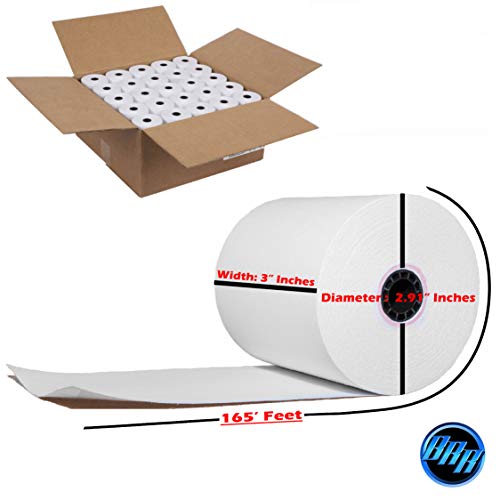 STAR MICRONICS SP700 (All) 1-Ply 3 inch x 165' Paper 50 Rolls Made in USA from BuyRegisterRolls