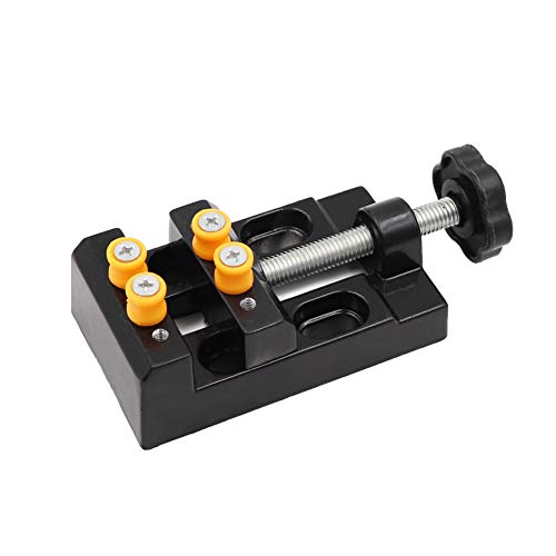 Mini Drill Press Vise Clamp Table Bench Vice for Jewelry Nuclear Clip On DIY Carving Tool Flat Clamp