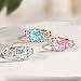 Samie Collection 3.67 ctw 3 Stone Cushion Cut CZ Engagement Ring, Gold Plated – Royal Wedding Inspired Bridal Promise Ring, Size 5-10