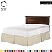 Nestl Cream Bed Skirt King Size - King Bed Skirt 14 Inch Drop - Brushed Microfiber Bed Skirts - Hotel Quality Pleated Bed Skirt - Shrinkage & Fade Resistant
