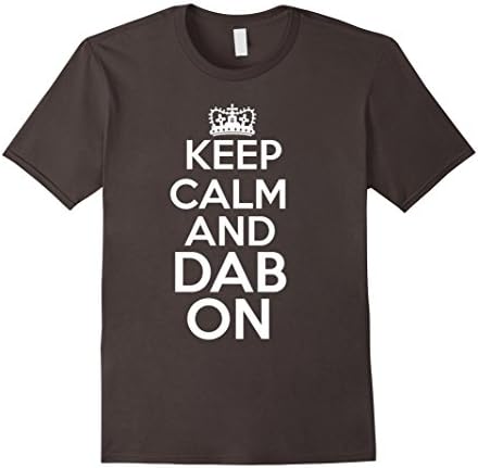 Men's Keep Calm And Dab On Funny Dabbing Gift T-Shirt Medium Asphalt