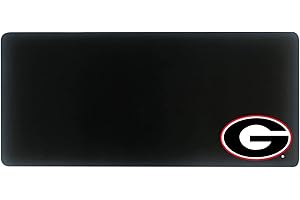 OTM Essentials University of Georgia Classic Cloth Desk Mat, Durable Office Supplies, Non-Slip Base, Responsive Desk Pad with Smooth Cloth Surface, Black
