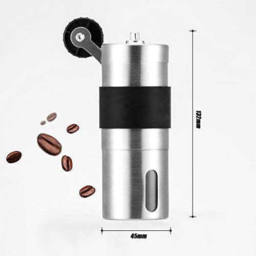 SZSMD HandKaffeemühle, Manuelle Kaffeemühle, Edelstahl Kaffeemühle mit Verstellbare Mühle, Tragbare Kaffee Mühle für… – Bild 4