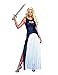 Dreamgirl Women's Queendom Come Warrior Queen Khaleesi Costume, Blue/White, Medium