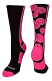 MadSportsStuff Crazy Basketball Logo Crew Socks (Multiple Colors)