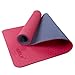 Vanerdun Yoga Mat – High-Density Non-Slip Yoga Mat, TPE Material is Environmentally Friendly and Highly Elastic,Workout Mat for All Type of Yoga, Pilates and Fitness(1/4 inch)(Red/Dark Grey)thumb 1