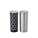 Built NY 20-Ounce Stainless Steel Tumblers, Dual Pack, Black Links and Silver