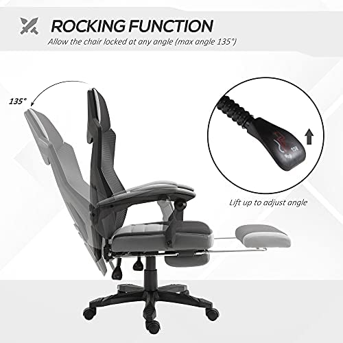 Vinsetto Ergonomic Home Office Chair High Back Armchair Computer Desk