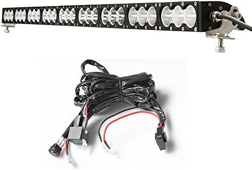 SAFU 48 Inch Super Bright 270W CREE Single Row LED Light Bar 10W LEDS 21600LM For Off Road Truck Tractor SUV ATV 4WD Combo Beam White Color Driving Work HeadLamp IP67 Free Wire Harness
