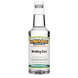 Amazon: Hawaiian Shaved Ice Syrup, Wedding Cake, Pint : Grocery